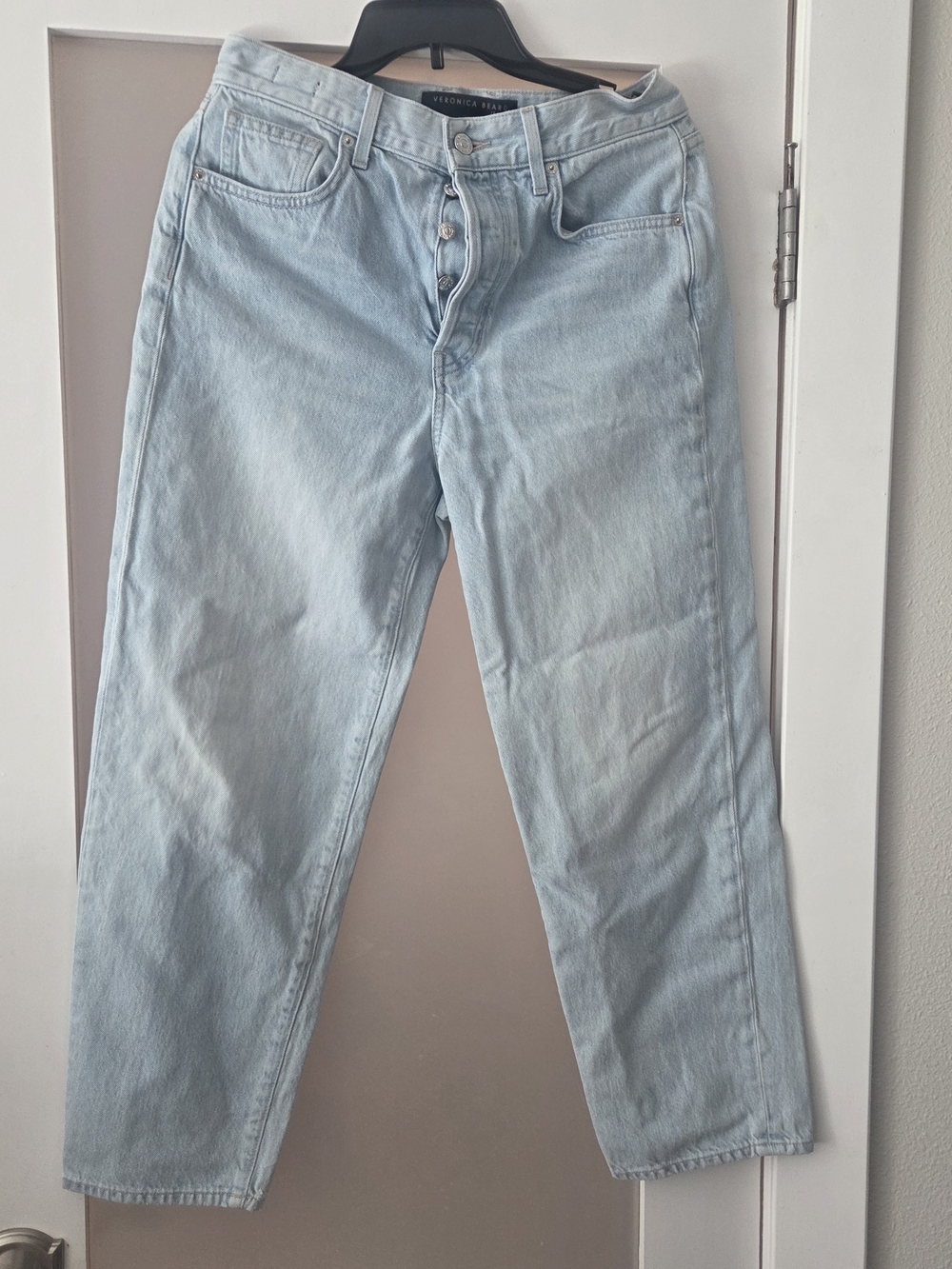Veronica Beard Blake High-Rise Stretch Straight-Leg Cropped Jeans - Picture 10 of 10